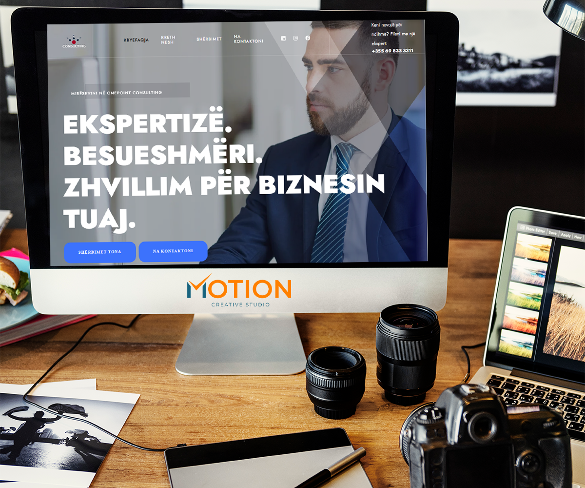 Building a professional online presence for OnePoint Consulting with website design and social media strategy